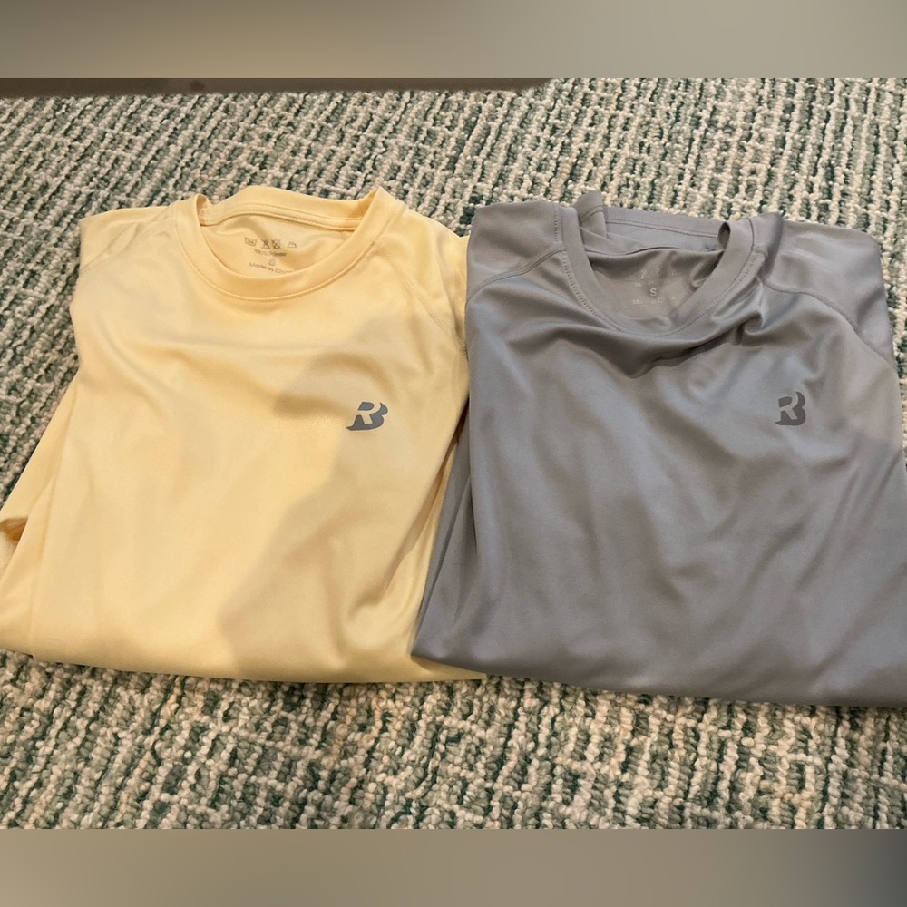 Lot 2 Mens UPF 50+ UV Sun Protection Shirts Outdoor Long Sleeve SPF  Sz Small